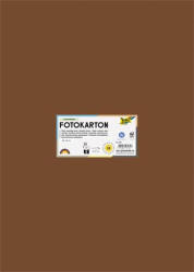 FOLIA Dekorkarton, 2 oldalas, 50x70 cm, 300 g, 10 lap, csokoládébarna (FL6185)