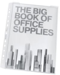 Leitz Genotherm, lefűzhető, A4, 180 mikron, víztiszta felület, 20 mm "Jumbo