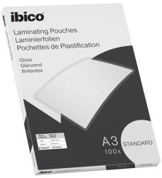 Ibico Meleglamináló fólia, 125 mikron, A3, fényes, IBICO "Standard