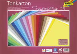 FOLIA Dekorkarton, 2 oldalas, 50x70cm, 220 g, 25 lap, FOLIA, vegyes színek (FL61222599) - officepantry