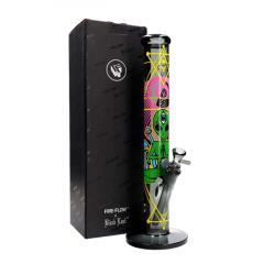 FIRE-FLOW Bong Black Leaf Trippy Alien 40cm