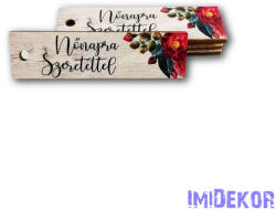  Biléta fa 2x7, 5cm 5db/csomag - Nőnapra szeretettel