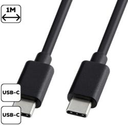  ADATKÁBEL TYPE-C TO TYPE-C 1M/3A, Fekete