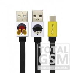  USB kábel Disney - Mickey micro usb adatkábel 1m szürke