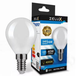 ZELUX Led Mini Globe G45 6W E14 4000K Mini Gömb - lumino