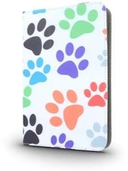  Univerzális tablet könyvtok, mintás, 9″-10″, Tappancs mintás Color track Tablet Flip Tok