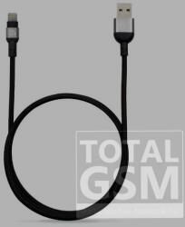 ADAM elements PeAk II 120B Apple iPhone 5 / 5S / SE / 5C / 6 / 6S / 6 Plus / 6S Plus / 7 / 7 Plus / 8 / 8 Plus / X / XS / XS Max / XR / 11 / 11 Pro / 11 Pro Max Lightning-USB adat- és töltőkábel MFi szürke (1, 2 m)