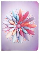 GreenGo Univerzális 9-10″ Tablet Könyv Tok Candy Flower mintás