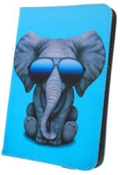 GreenGo Univerzális 9-10″ Tablet Könyv Flip Tok Elephant Mintás