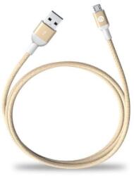 ADAM elements PeAk AMB120 microUSB-USB adat- és töltőkábel arany