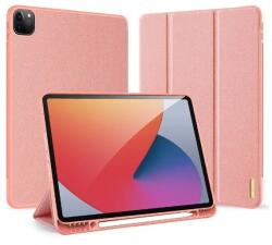 Apple iPad 9.7 2017/2018 DUX DUCIS DOMO RÓZSASZÍN Textil Mintás Tablet Flip Tok