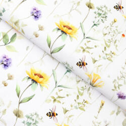 Goldea teflon szövet terítőknek - réti világ 160 cm