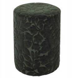 HowHomely Dekorációs Puff Kárpitozott dombornyomott motívum zöld Boho ülőfelület (HH-HD7647)