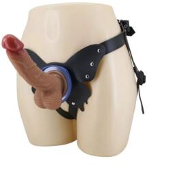 Pretty Love Wells Strap-on Harness Briefs, Suction Cup Attachment, Silicone Dildo, Natural, 20.6 cm