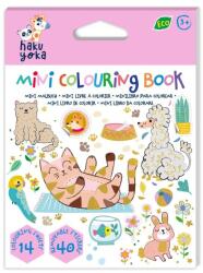 AVENIR Mini Carte de Colorat Hakuyoka - Animale dragute (HY253179) - ookee Carte de colorat