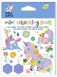 AVENIR Mini Carte de Colorat Hakuyoka - Unicorni (HY253177) - ookee Carte de colorat