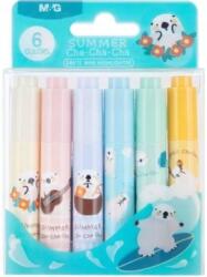 Happy Color Szövegkiemelő Mini Happy Color Pasztell Cha Cha 6 szín, műanyag tok (MG AHM296272)