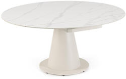 Bizzotto Masa rotunda extensibila otel piatra crem Jami 160x102/160x77/75h (0731293)
