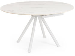 Bizzotto Masa rotunda extensibila otel piatra alb gri Rauni 87/ø135x77/75h (0731528)