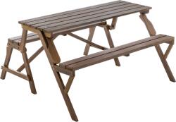 Mobikon Masa gradina, banca lemn maro Zagir 139, 5x133, 5x73 cm (0000398788)