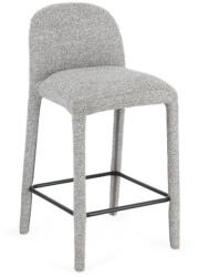 Bizzotto Scaun bar textil gri Antara 44.5x50.5x92h (0734536)