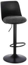 Bizzotto Set 2 scaune bar negre Lowell 41x48.5x87/108h (0734405)