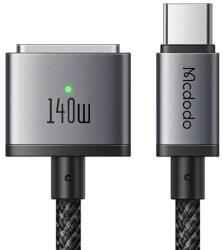 Mcdodo Cablu Magnetic USB-C Tata la MagSafe 3, McDodo 1470, 140W, Indicator LED, 2m, Negru (CA-1470)