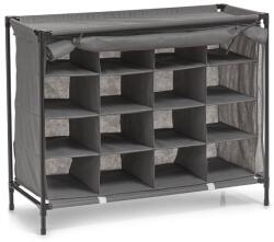 Zeller Organizator pentru incaltaminte Zeller, 16 perechi, textil/metal, gri, 84 x 35 x 66 cm Raft