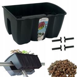 DIKEL DCRO400 korláttartó doboz, erkély kaspó keret 1l (ZS-DCRO400K_S433)