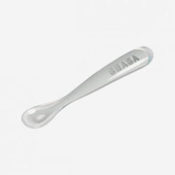 Beaba Lingurita Beaba din Silicon 4 Luni + Light Mist Set pentru masa bebelusi