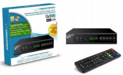 Esperanza Erős Dekóder Földfelszíni Tv Tuner Hd DVB-T2 Hevc H. 265 Kijelző Távirányító (EV106R)