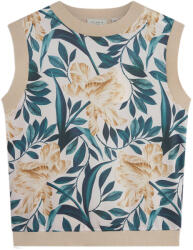 TED BAKER Top Aylli Printed Woven Front Sleeveless 282796 ivory (282796 ivory)