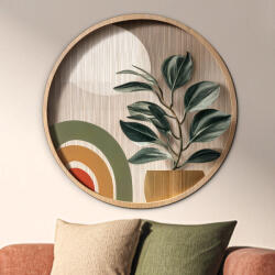 DUBLEZ Tablou decorativ din lemn - Plantă