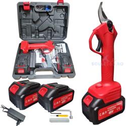 CAMPION Foarfeca gradina electrica cu 2 acumulatori 48V, pentru gradina, diametru taiere 27mm, Valiza, profesional Campion PROFESSIONAL CMP1811 (CMP1811) Foarfeca gard viu