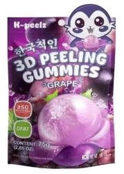 K-Peelz Kékszőlő Ízű Hámozható Gumicukor 3D 75g (GM 75G162)