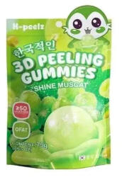 K-Peelz Shine Muscat Hámozható, Szőlő Ízű Gumicukor 3D 75g (GM 75G167)