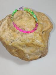 Clickitshop Martisor bratara copii din snur Neon Impletit , Handmade (40083409472897)