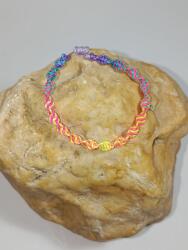 Clickitshop Martisor bratara copii din snur Neon Impletit , Handmade (400834094728910)