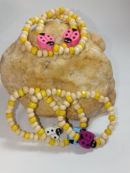 Clickitshop Martisor bratara copii din Lemn - Raza de Soare si Noroc (4007994922086)