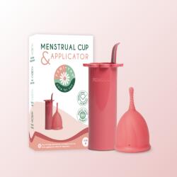 Femi. Eko Cupă menstruala Safe & Aplicator | Roz | M