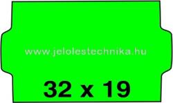 Jelöléstechnika 32x19mm ZÖLD színű árazószalag