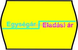 Jelöléstechnika 25x16mm citrom alapon EÁ/EÁ feliratos árazószalag