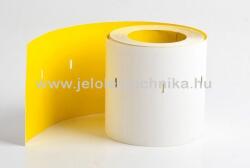 Jelöléstechnika 40x80mm thermo -jobb lyukas- citrom színű kartoncímke, 500db/tekercs
