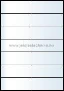 Jelöléstechnika Íves A4 etikett = 105x42, 4mm; 14db/ív; 100 ív/doboz