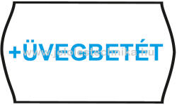 Jelöléstechnika 25x16mm +ÜVEGBETÉT feliratos árazószalag