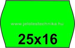 Jelöléstechnika 25x16mm ZÖLD színű árazószalag