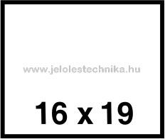 Jelöléstechnika 16x19mm FEHÉR árazószalag