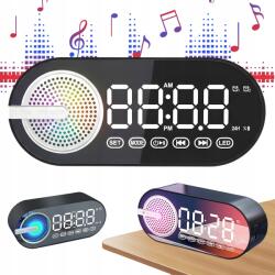 Bedee Tükrös Digitális Ébresztőóra Rgb Világítással És Bluetooth Funkcióval (STYLOWY BUDZIK )