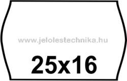 Jelöléstechnika 25x16mm FEHÉR árazószalag