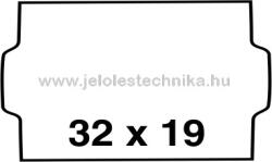 Jelöléstechnika 32x19mm FEHÉR árazószalag